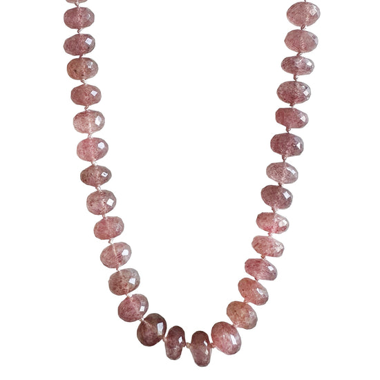 Strawberry Quartz Gemstone Necklace