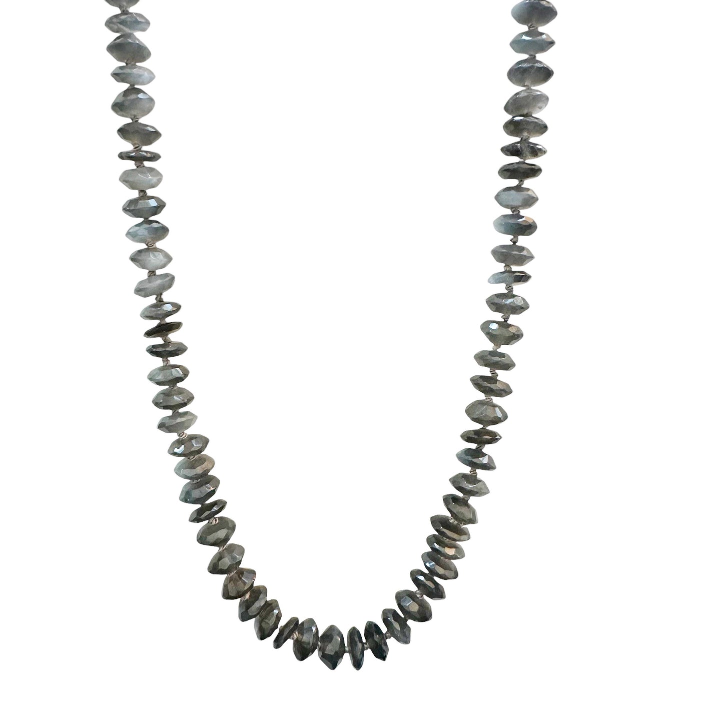 Grey Moonstone Gemstone Necklace