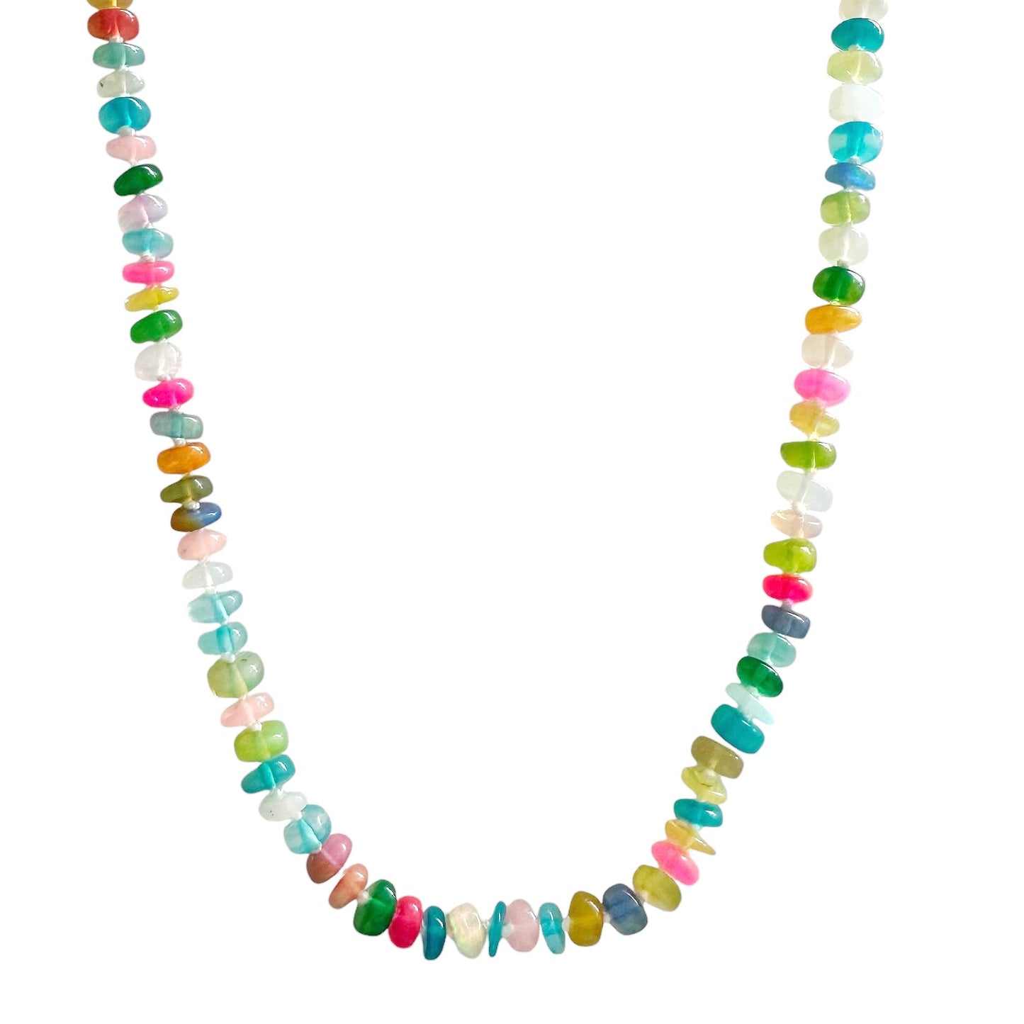 Confetti Ethiopian Opal Gemstone Necklace