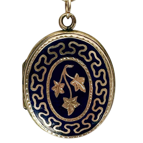 Blue Enamel Vintage Locket