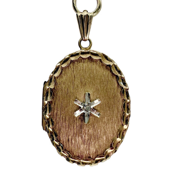 Vintage Star Diamond Locket