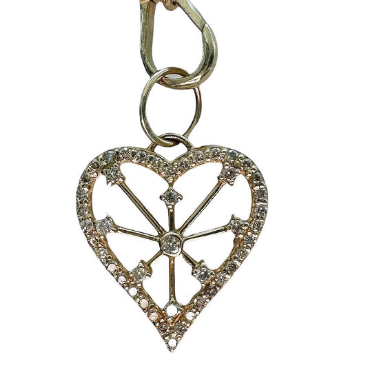 Diamond Heart Charm