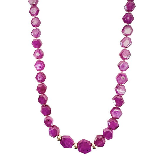 Star Ruby Gemstone Necklace