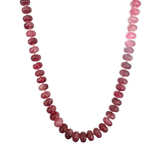 Pink Tourmaline Gemstone Necklace