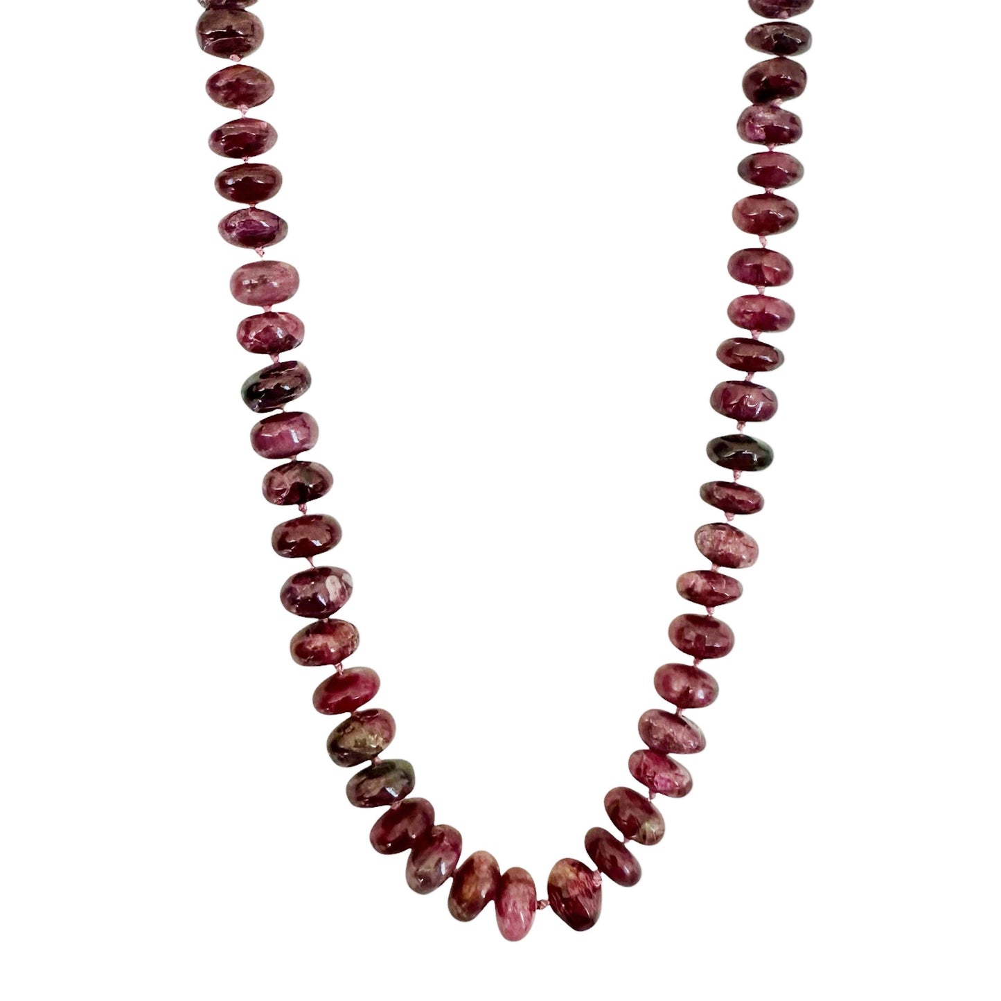 Pink Tourmaline Gemstone Necklace