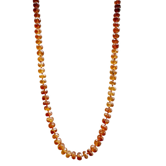 Hessonite Garnet Gemstone Necklace