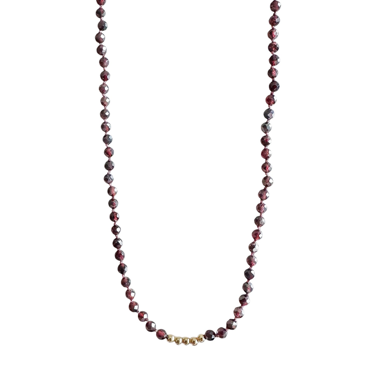 Mystic Garnet Gemstone Necklace