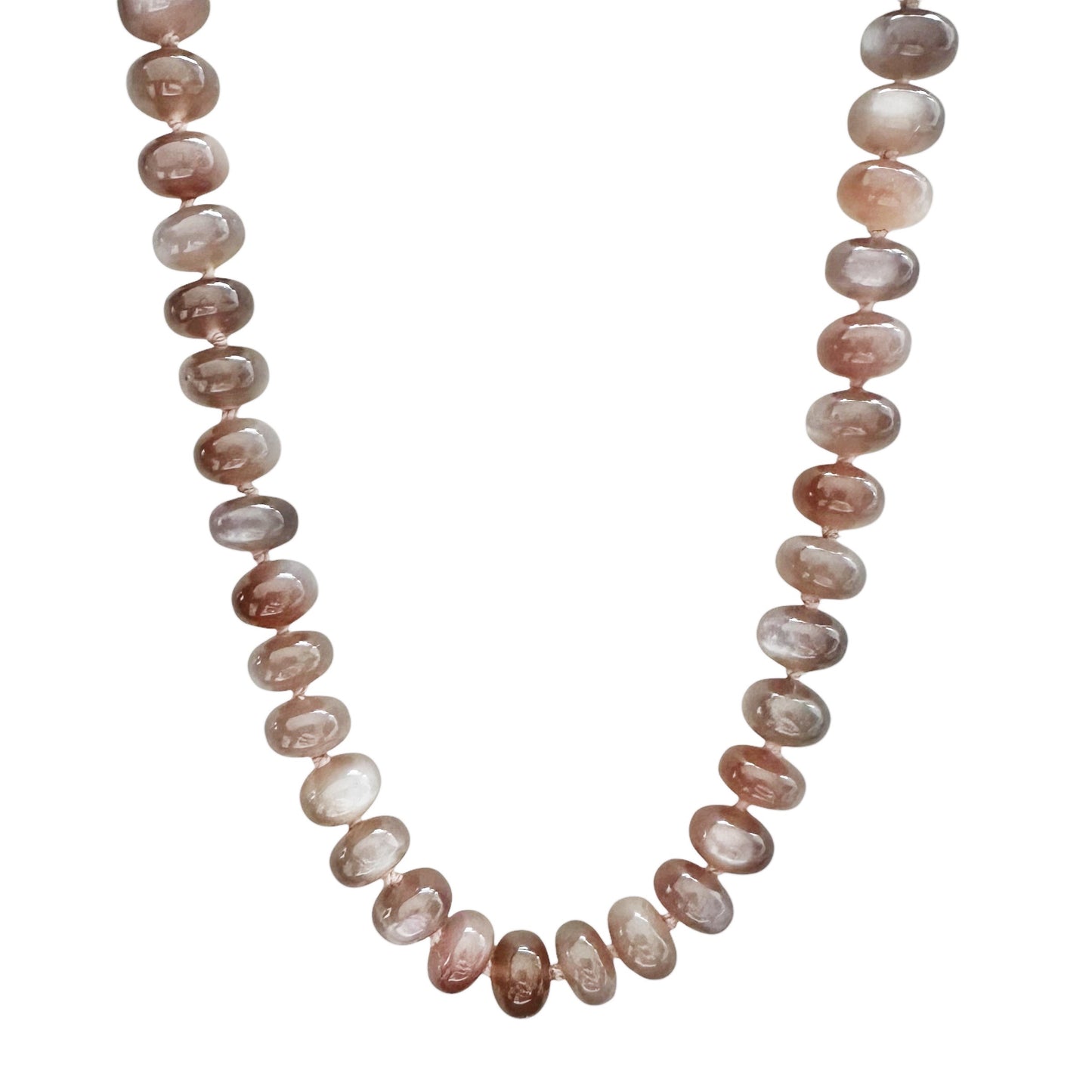 Chocolate Moonstone Gemstone Necklace