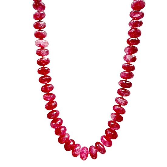 Fuchsia Quartz Gemstone Necklace