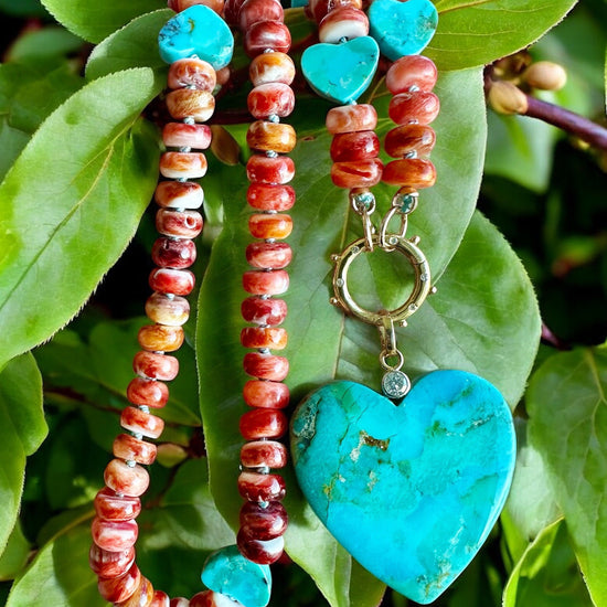 Turquoise Heart Charm