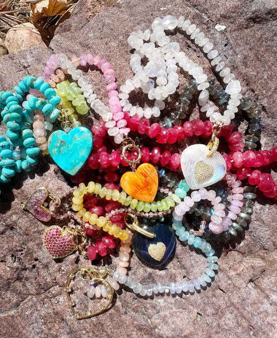 Spiny Oyster Heart Charm