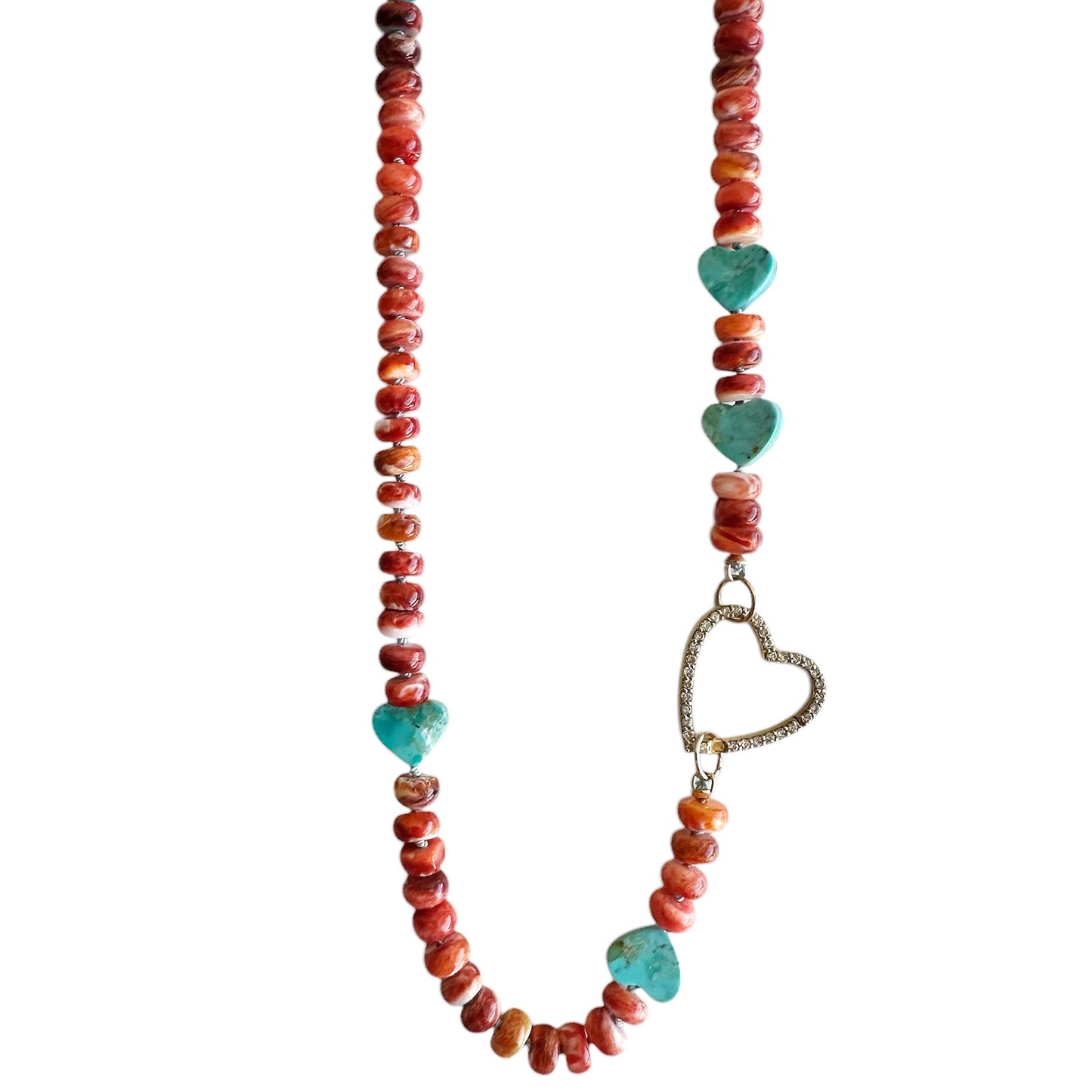 Spiny Oyster Gemstone Necklace