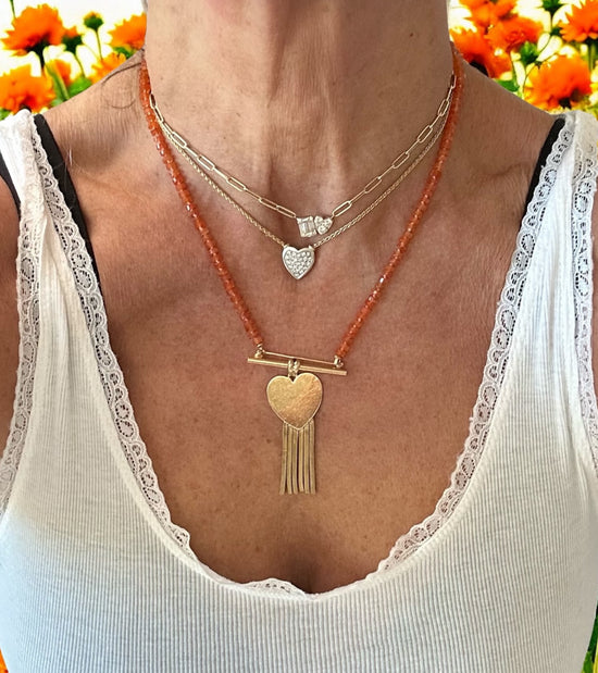 Carnelian Gemstone Necklace