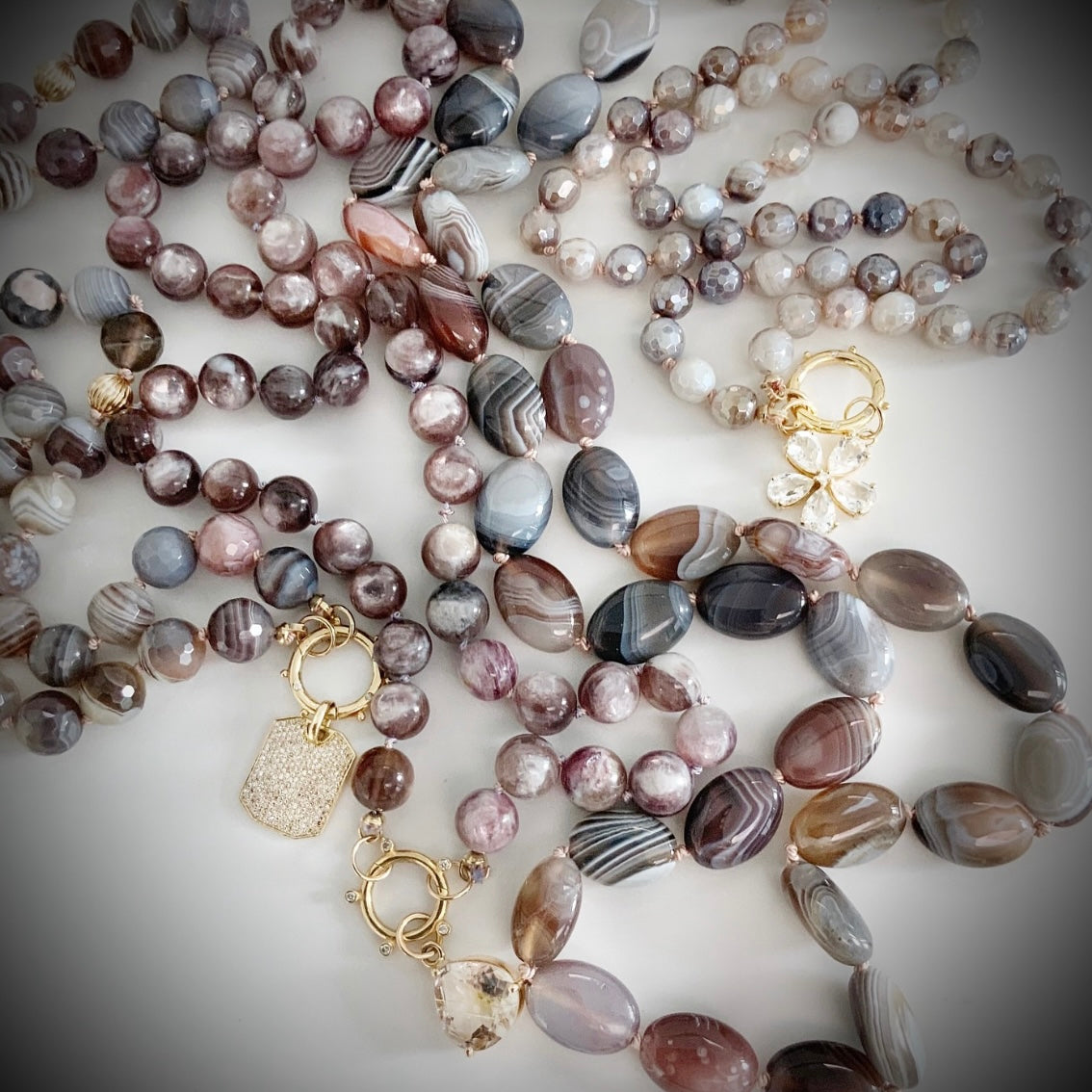 Lepidolite Gemstone Necklace