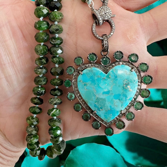 Chrome Diopside Gemstone Necklace