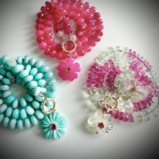 Green Amethyst Gemstone Necklace