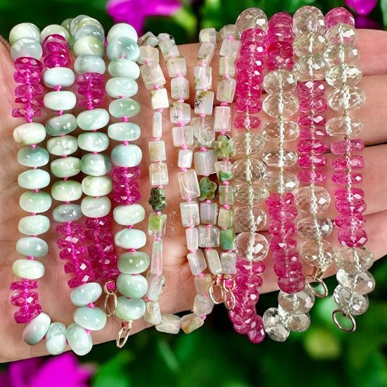 Green Moonstone Gemstone Necklace