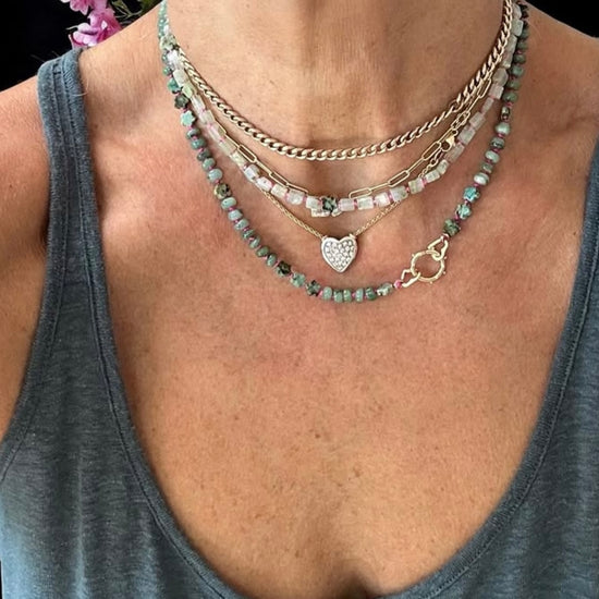 Peruvian Opal Gemstone Necklace