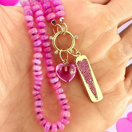 Pink Ethiopian Gemstone Necklace