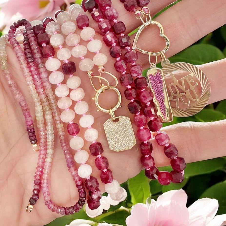 Diamond Dog Tag Charm