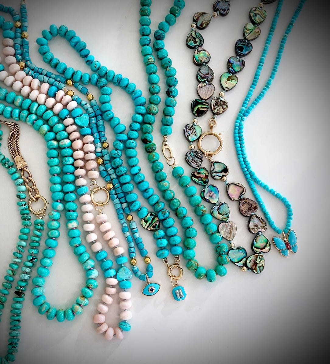 Turquoise Hexagon Charm