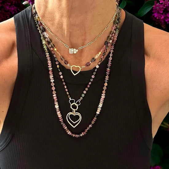 Tourmaline Tear Drop Gemstone Necklace