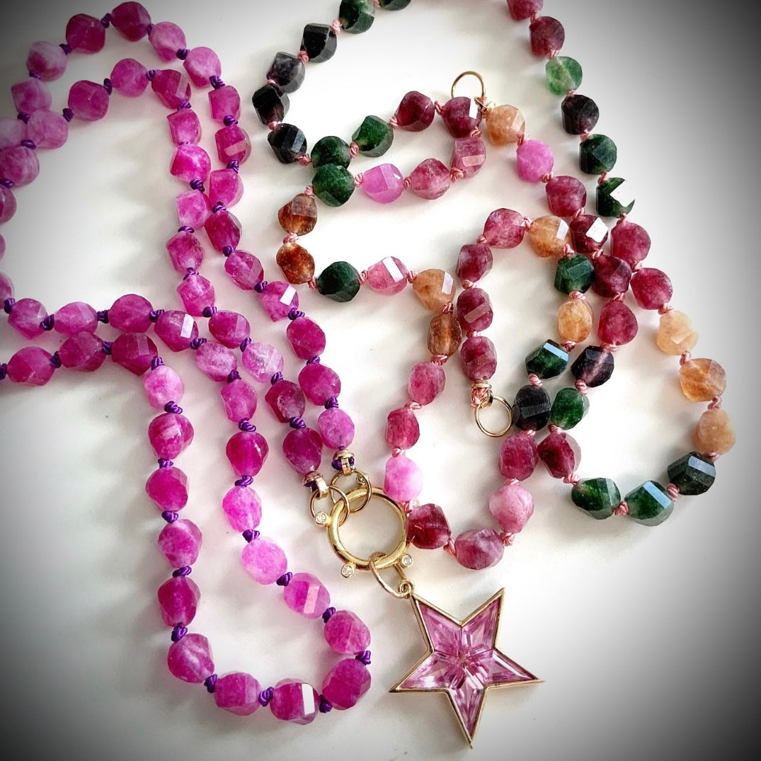 Multi Tourmaline Gemstone Necklace