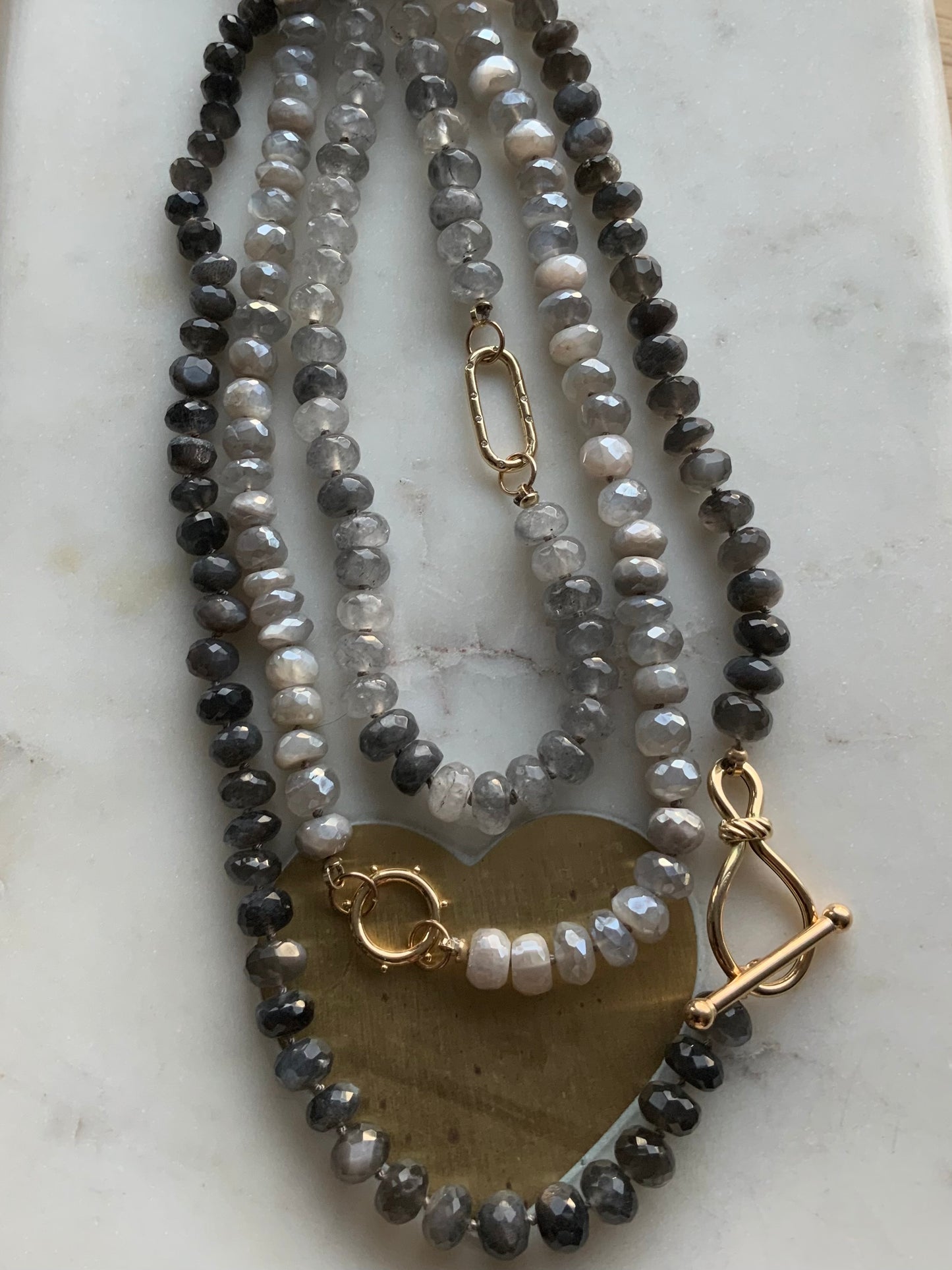 Mystic Moonstone Gemstone Necklace