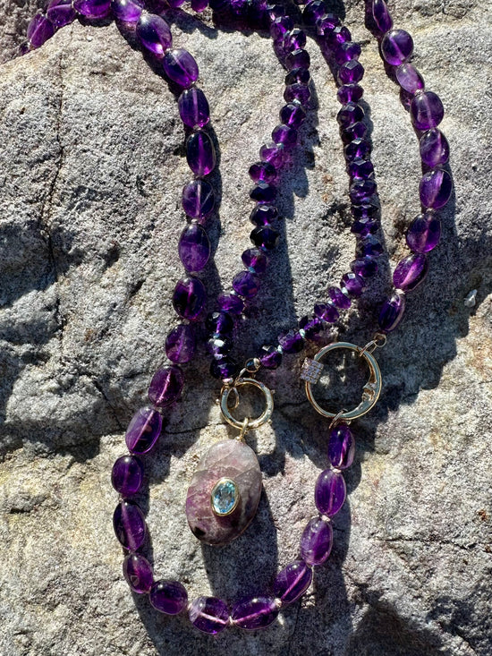 Amethyst Gemstone Necklace