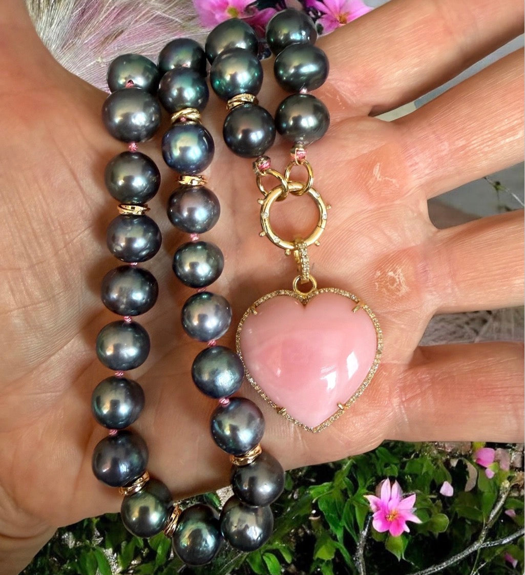 Peacock Pearl Gemstone Necklace
