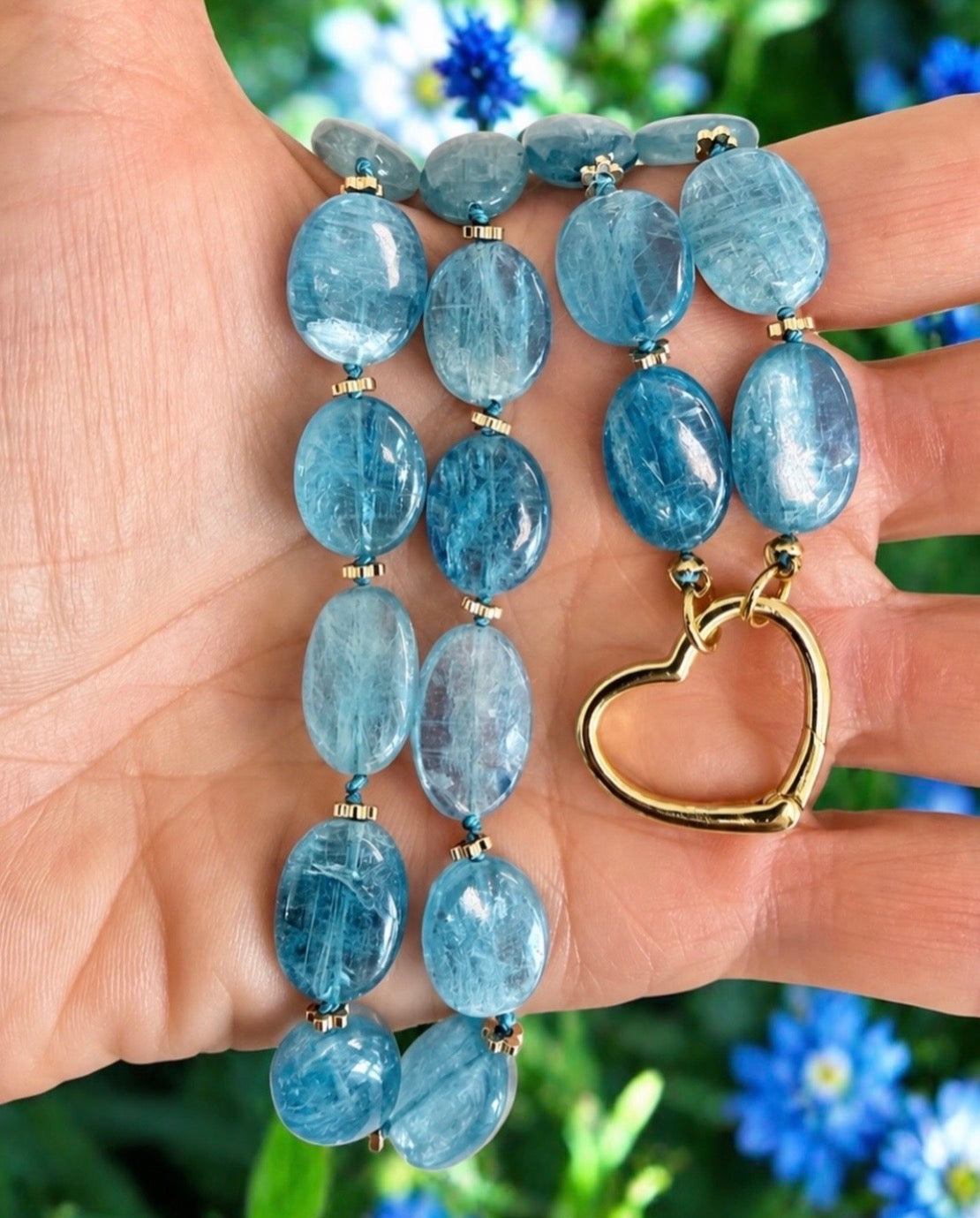 Blue Kyanite Gemstone Necklace