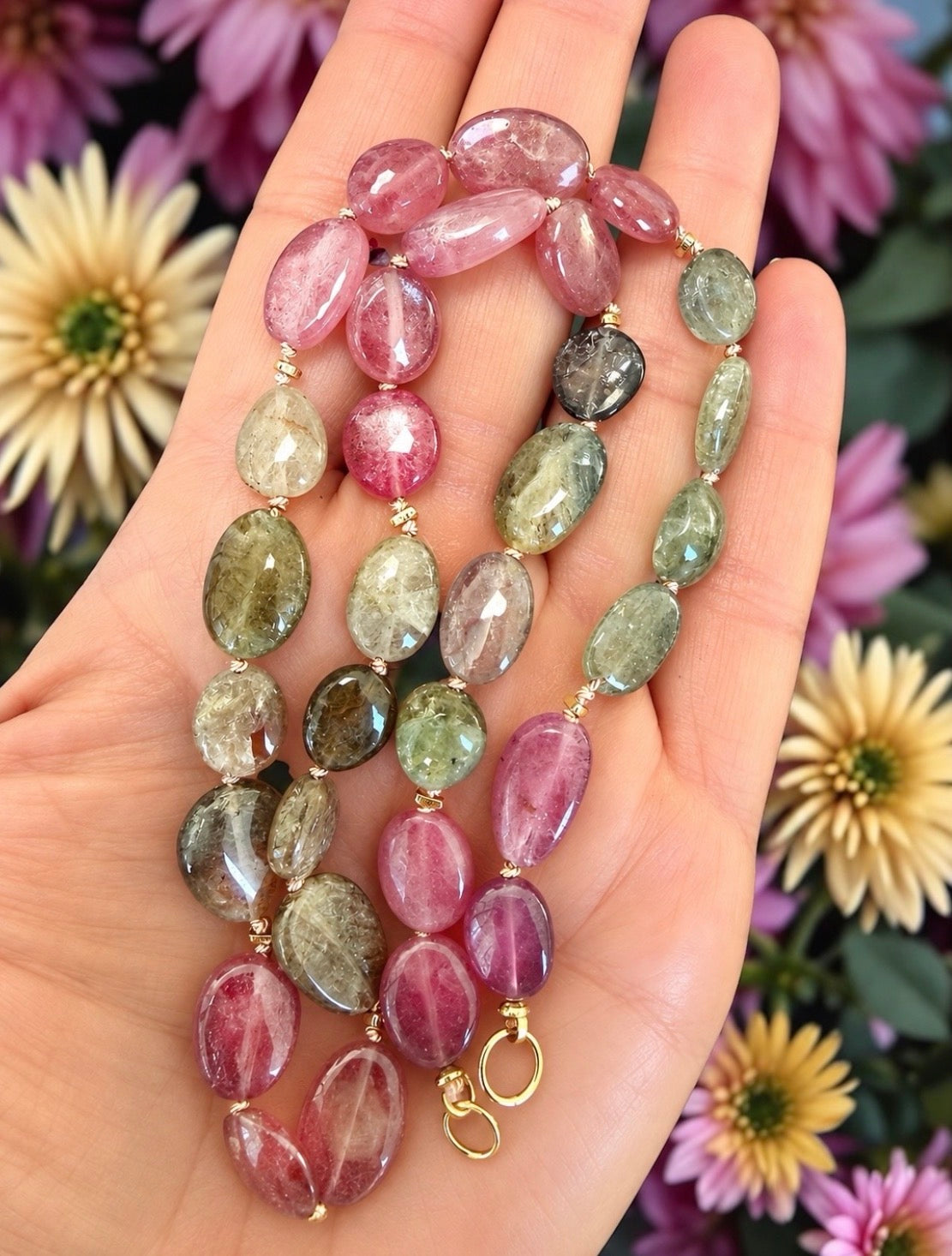 Muted Sapphire Gemstone Necklace