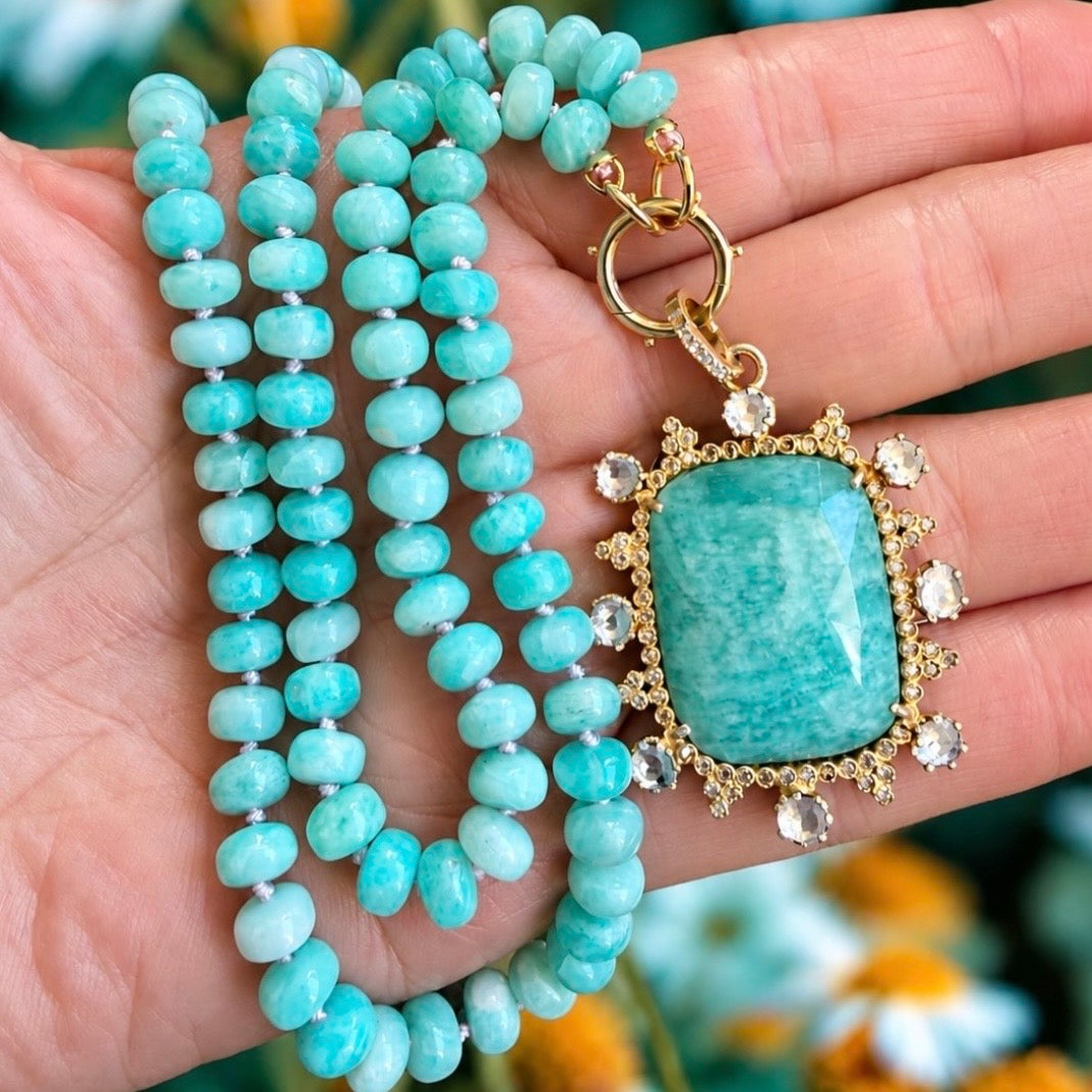 Amazonite Charm
