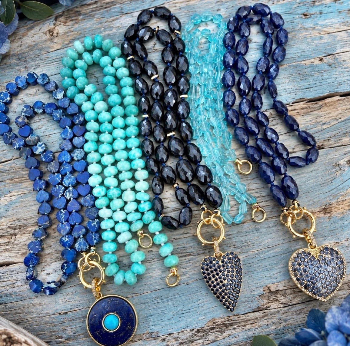 Royal Blue Sapphire Gemstone Necklace