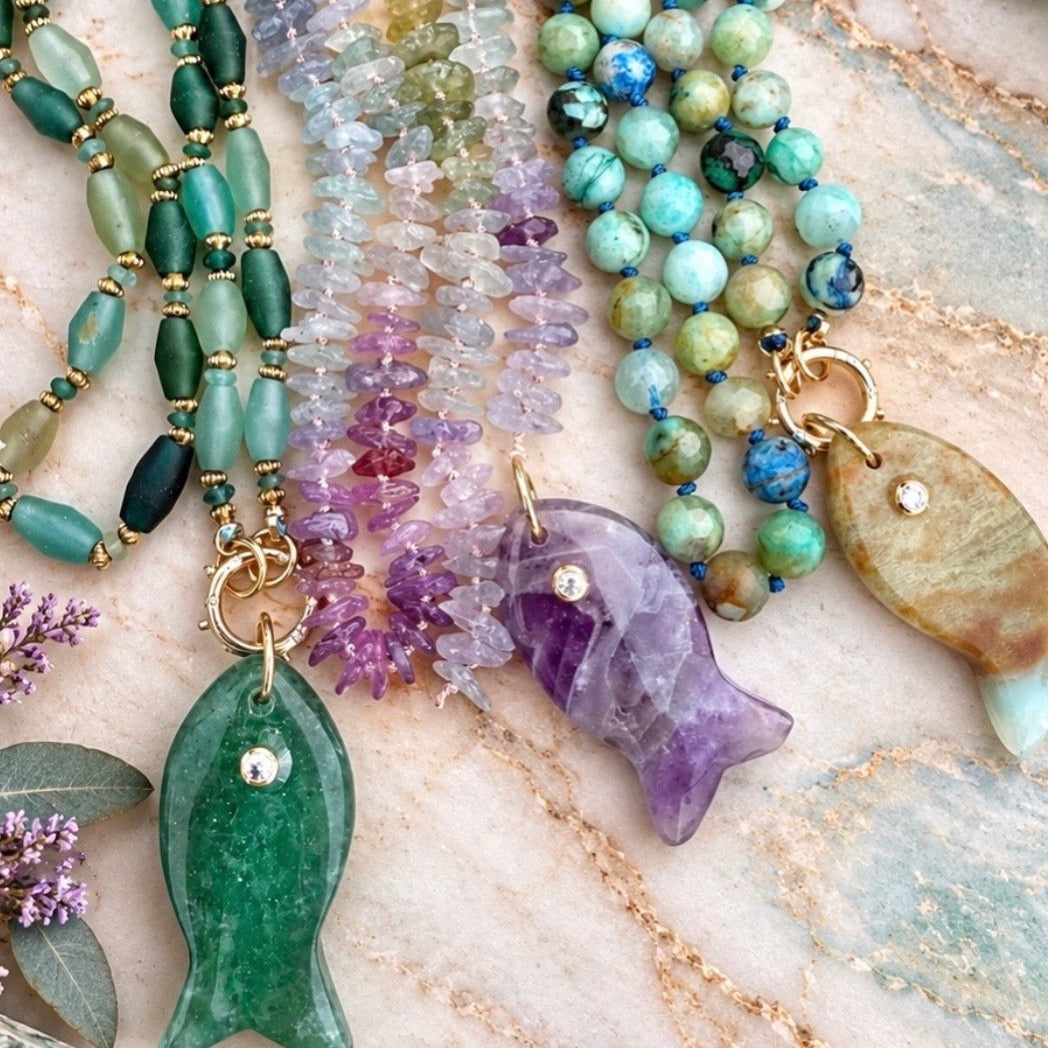 Amethyst Fishy Pendant