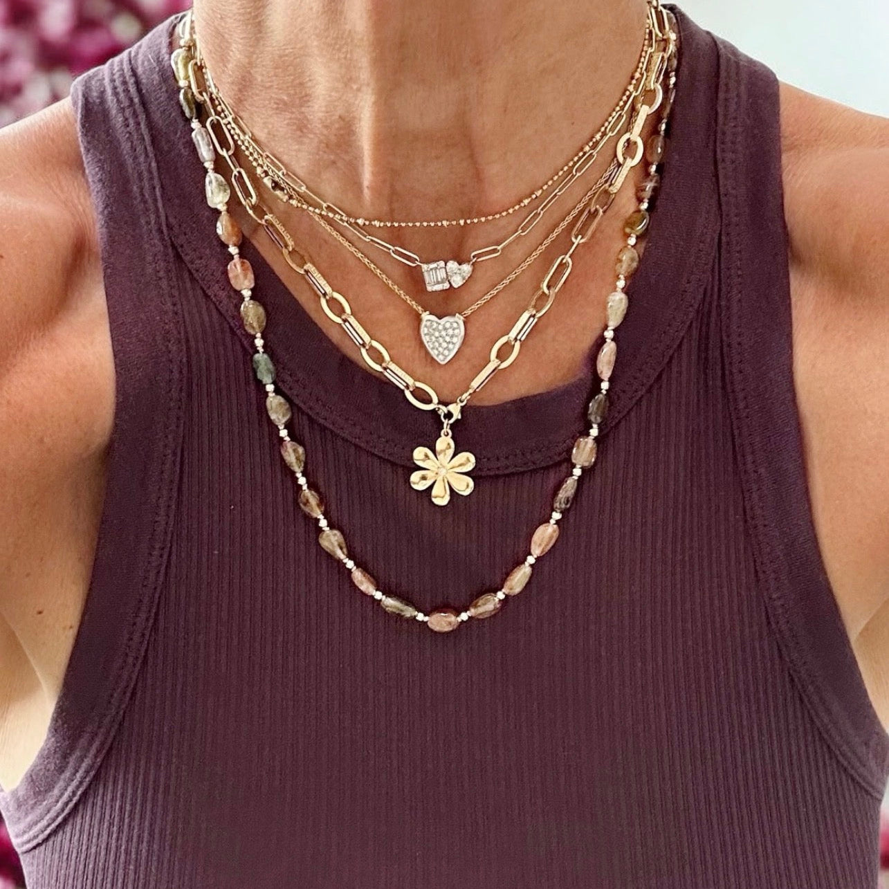 Tourmaline Gemstone Necklace