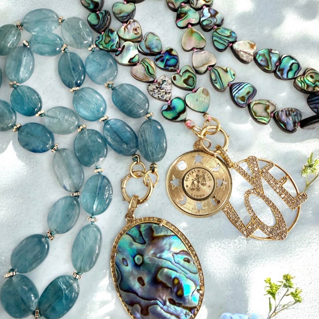Abalone Hearts Necklace