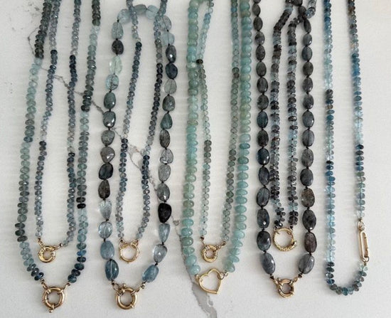 Milky Aquamarine Gemstone Necklace