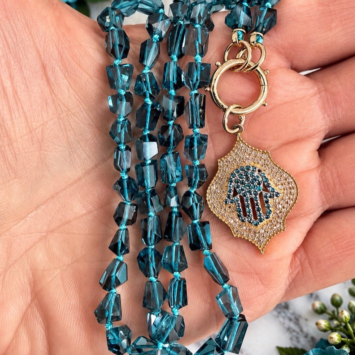 London Blue Topaz  Necklace