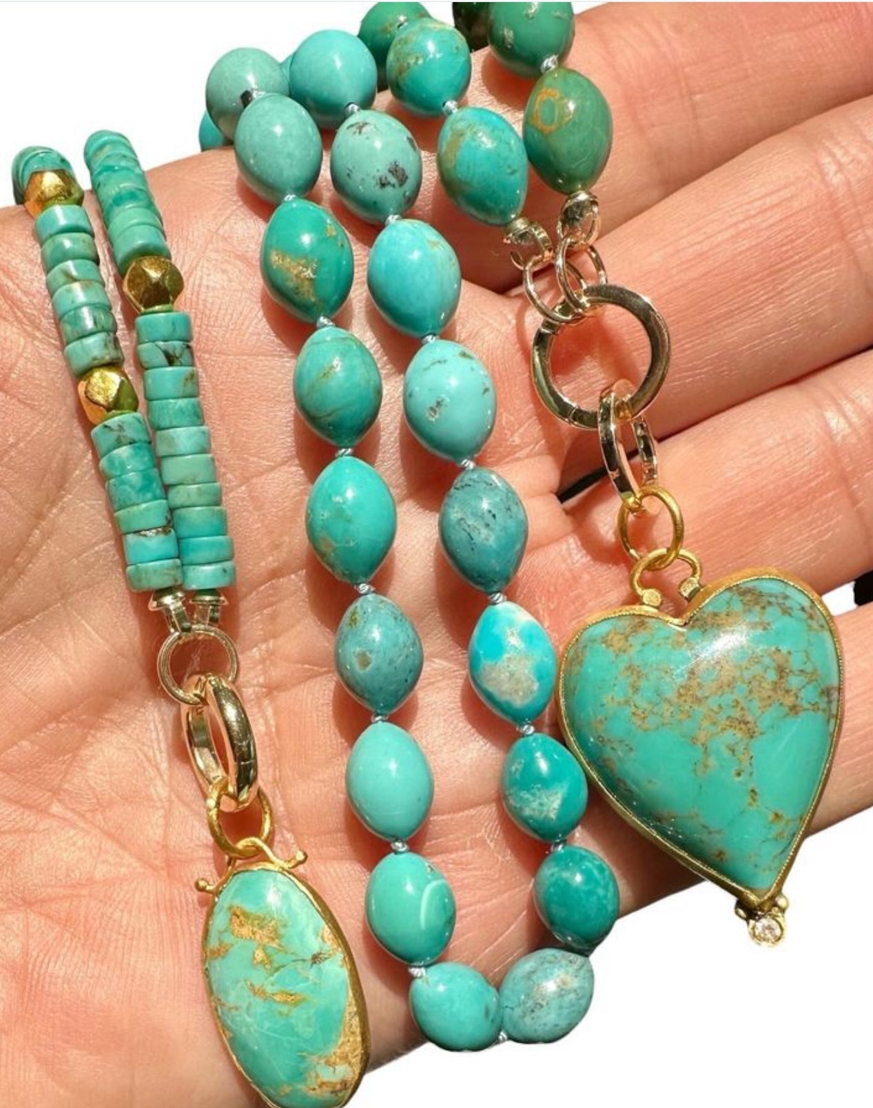 Turquoise Drop Charm