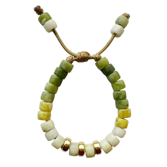 Load image into Gallery viewer, Shades of Green Gemstone Forte Bracelet
