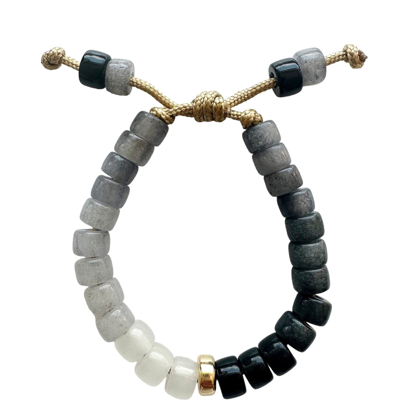 Load image into Gallery viewer, Shades of Gray Gemstone Forte Bracelet
