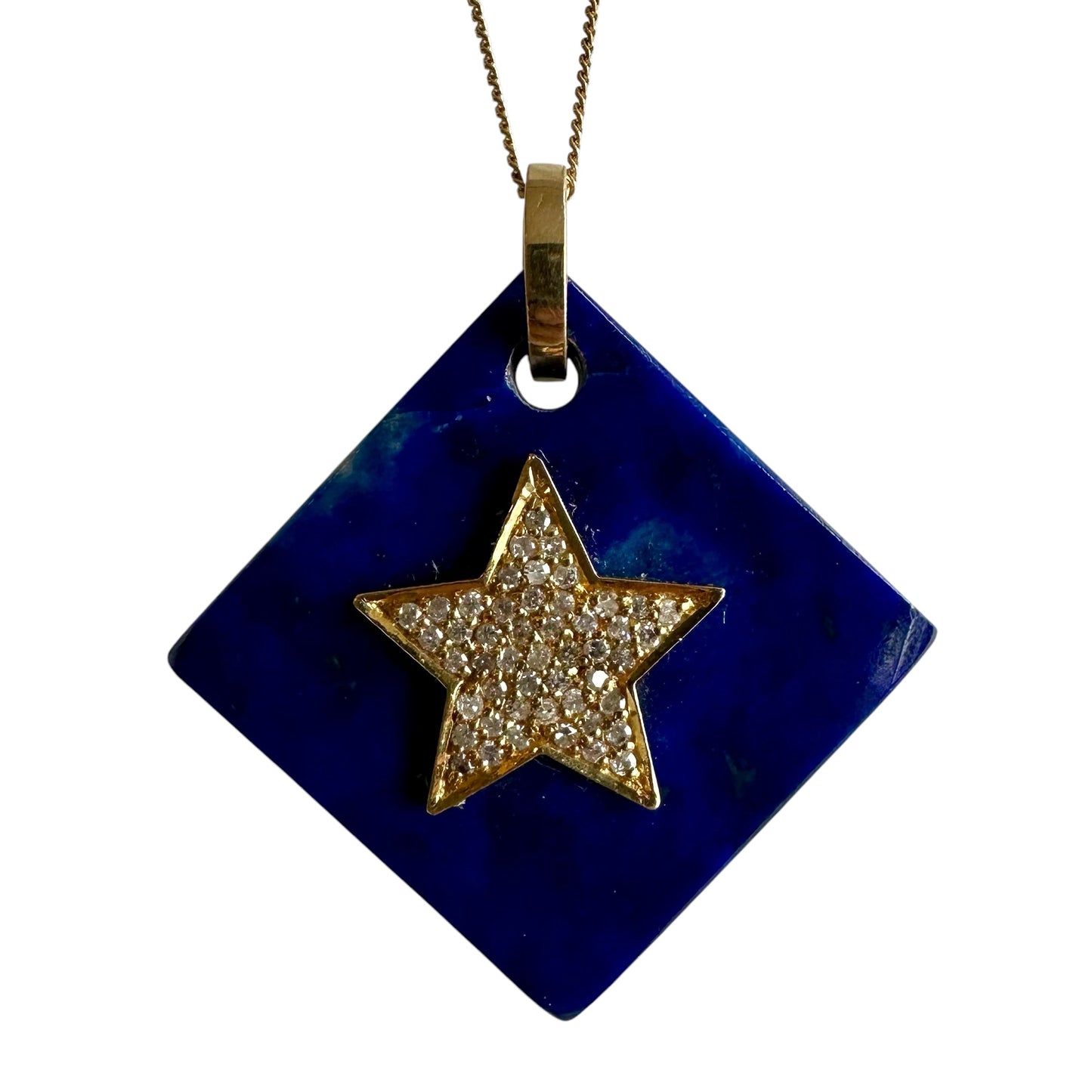 Lapis Star Charm