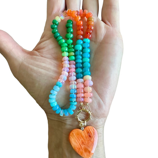 Spiny Oyster Heart Charm