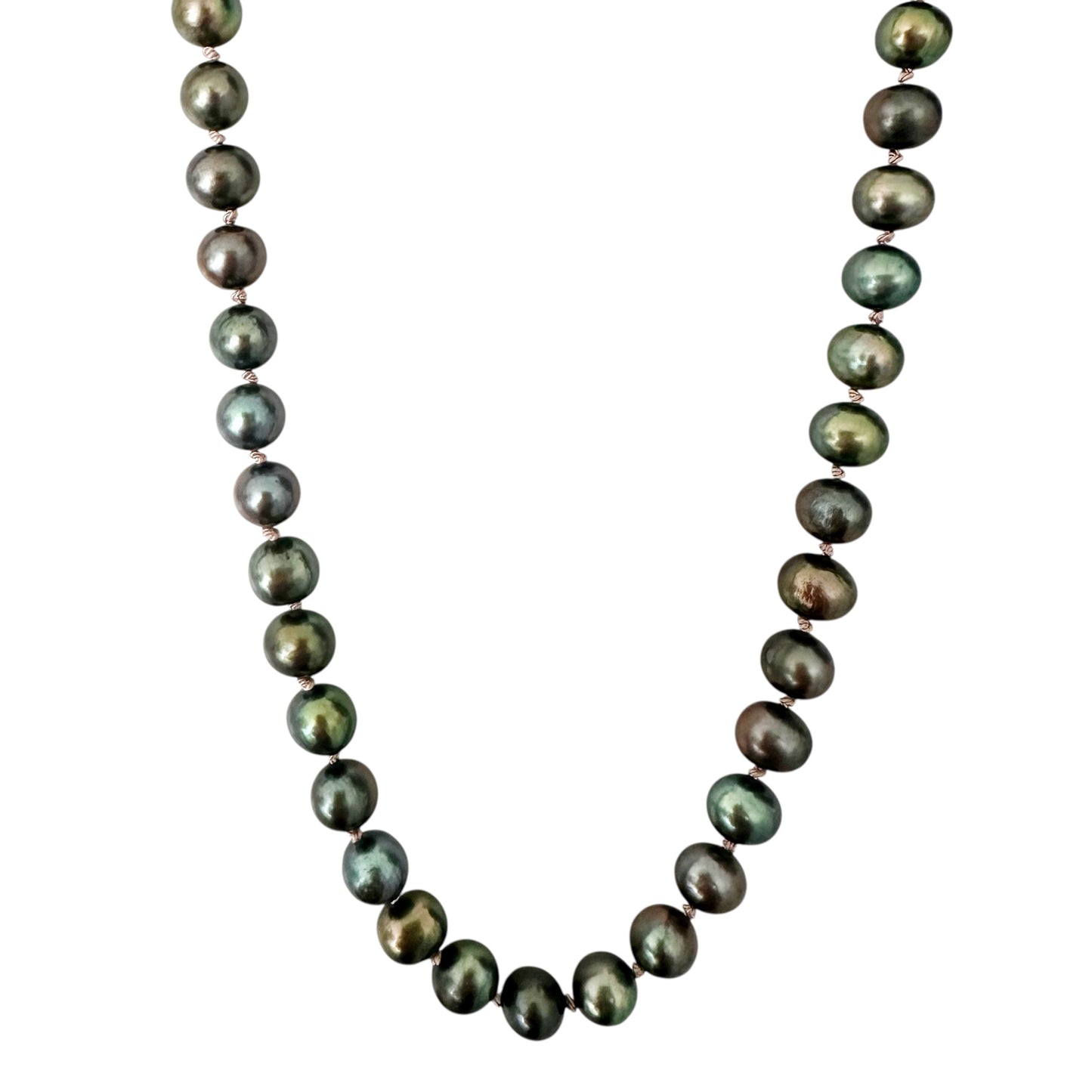 Green Pearl Gemstone Necklace