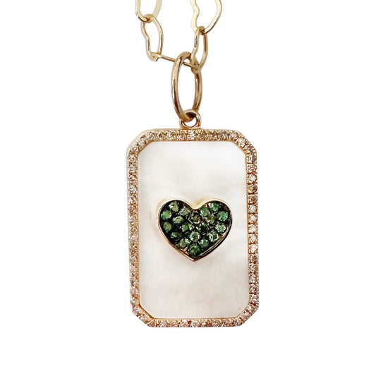 Emerald Heart Charm