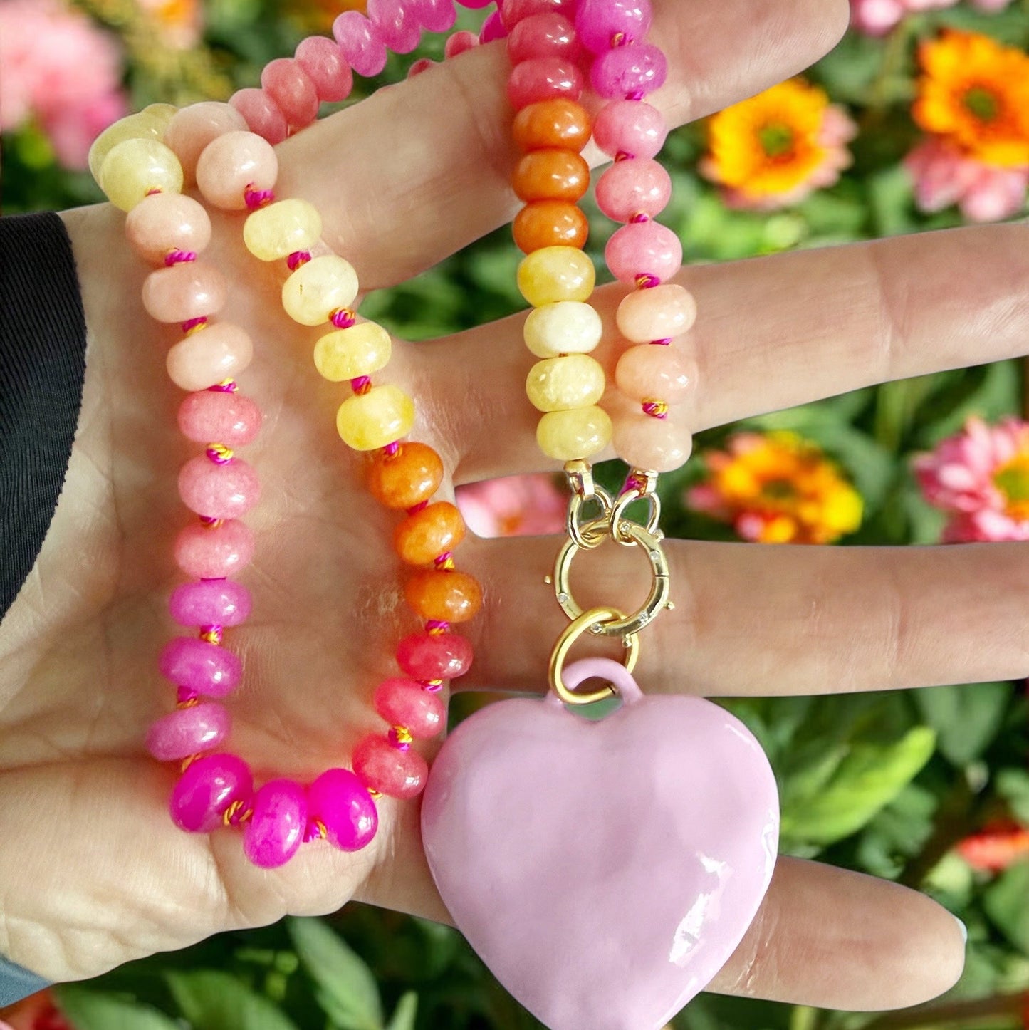 Fruity Jade Gemstone Necklace