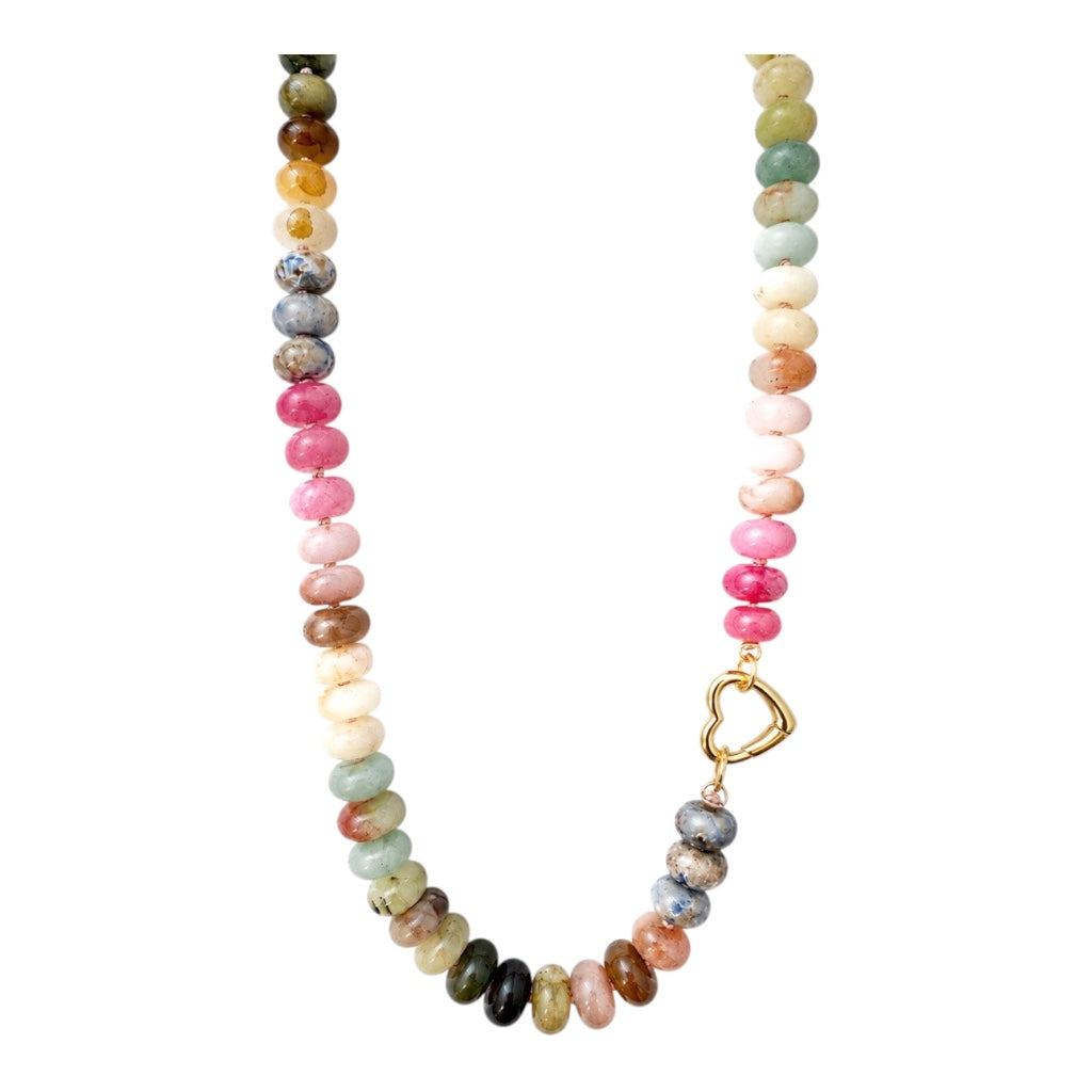 Autumn Pink II Gemstone Necklace