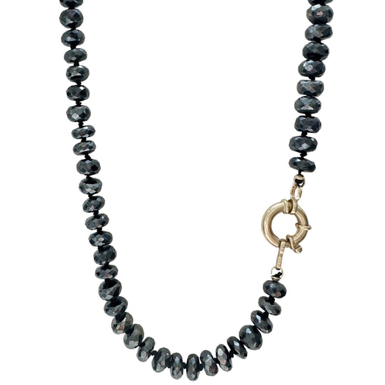 Mystic Coated Black Spinel Gemstone Necklace