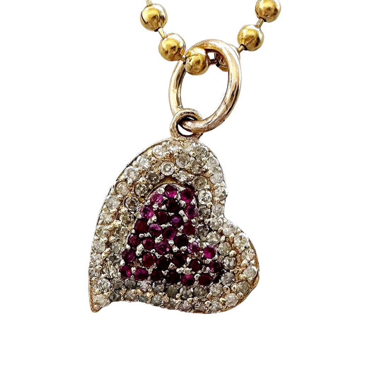 Load image into Gallery viewer, Ruby Heart Charm
